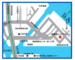 東京都環境整備公社／城南島エコプラント地図