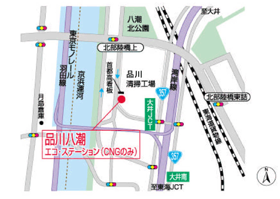 （財）東京都環境整備公社：品川八潮エコ・ステーション施設案内地図　拡大図