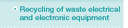 Recycling of waste electrical and electronic equipment