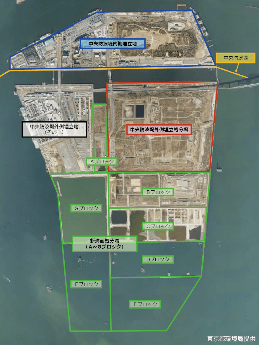 処分場配置図の写真